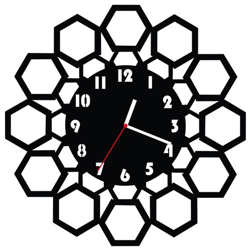 ZEGAR ŚCIENNY GEOMETRIA 58cm XXL 105.11 na Arena.pl