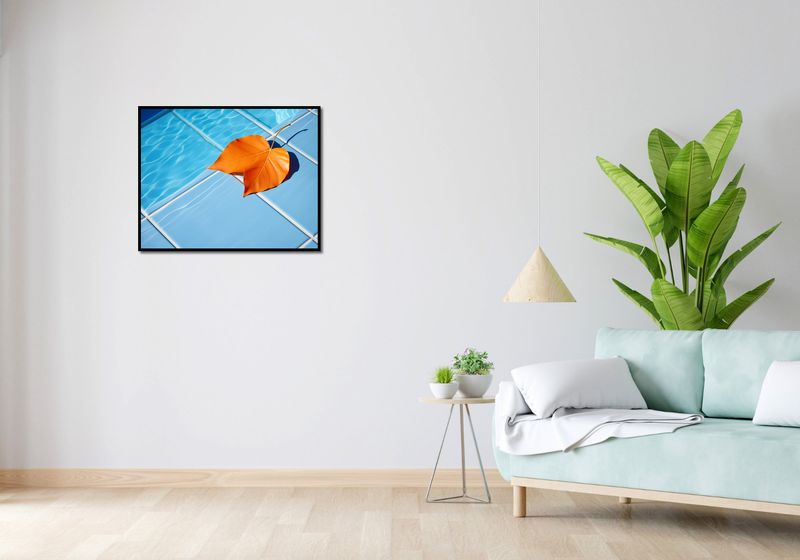 Plakat 76x60,5cm Liść przy Wodzie zdjęcie 4