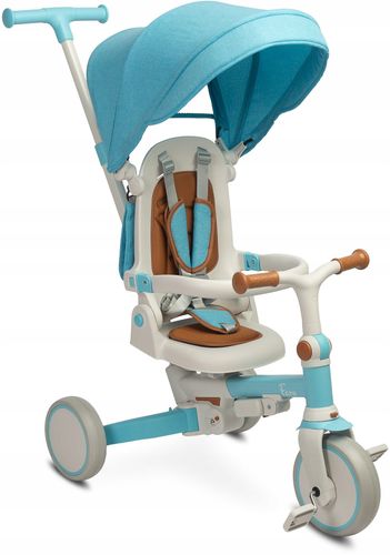 ROWEREK TRÓJKOŁOWY BIEGOWY 2W1 PROWADNIK BUDKA ROŚNIE TOYZ FARO KOMPAKTOWY na Arena.pl