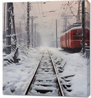 Obraz 90x100cm Podróż po Torach