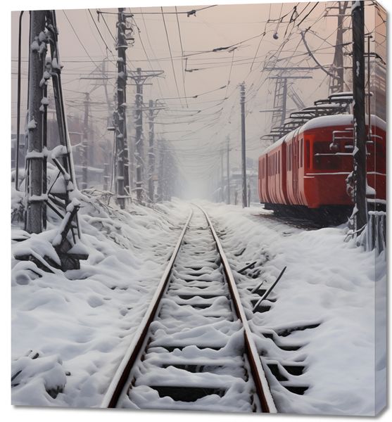 Obraz 90x100cm Podróż po Torach zdjęcie 1