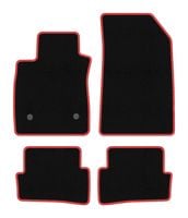 Dywaniki CARLUX-RED welurowe do Renault Clio IV 2013- czarne