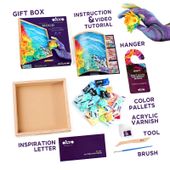 Zestaw Kreatywny Artystyczny Piankolina Ciastolina Edukacyjna Ocean Calm