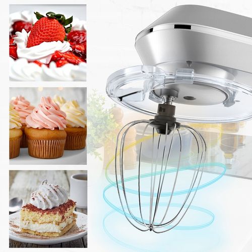 ROBOT KUCHENNY MIKSER PLANETARNY ZESTAW WIELOFUNKCYJNY SREBRNY 6,5L 2000W na Arena.pl