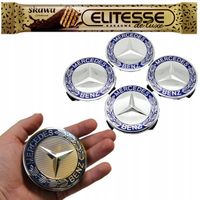 DEKIELEK Dekielki Kapsle ALUFELG felg MERCEDES 75mm 7,5cm 4 sztuki komplet