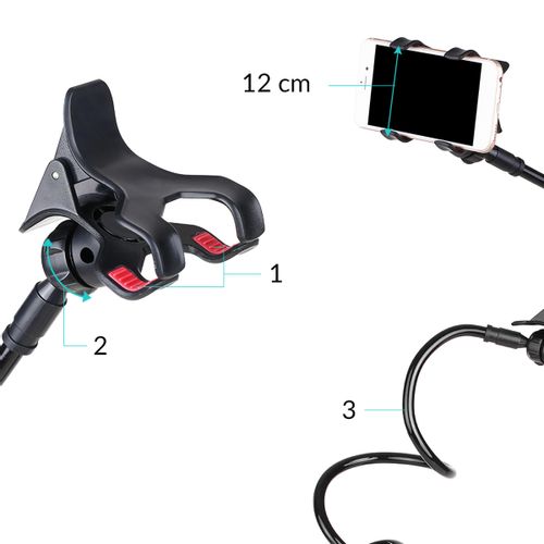 Uchwyt Regulowany Do Telefonu Niebieski New na Arena.pl