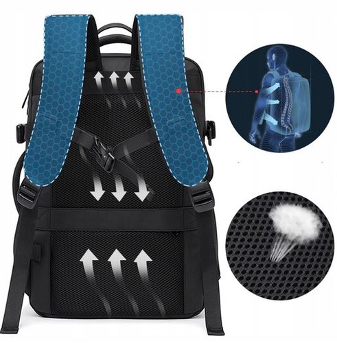 Plecak na laptopa torba podróżna bagaż podręczny USB 17,3''' I076 na Arena.pl