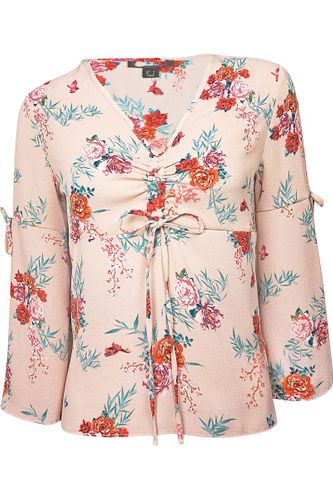 Primark Różowa Wiązana Bluzka w Kwiaty - 38 / M na Arena.pl