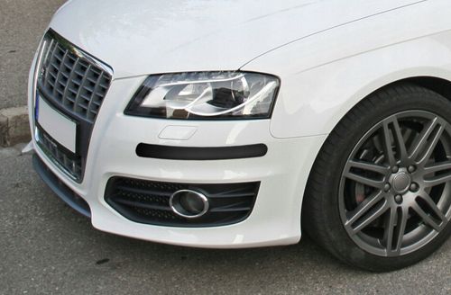 Audi A4 B9 Sedan 15-25 - Listwy Odbojniki / Ochraniacz Zderzaka - Czarne na Arena.pl