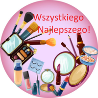 Opłatek na tort Malowidła Kosmetyki Przybory Personalizacja