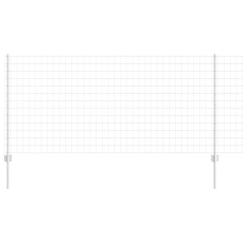 Ogrodzenie z słupkami Srebrny 1 x 10 m Stal na Arena.pl