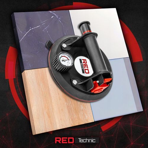 PRZYSSAWKA PRÓŻNIOWA DO PŁYTEK UCHWYT Z POMPKĄ MANOMETREM GLAZURY SZYB na Arena.pl