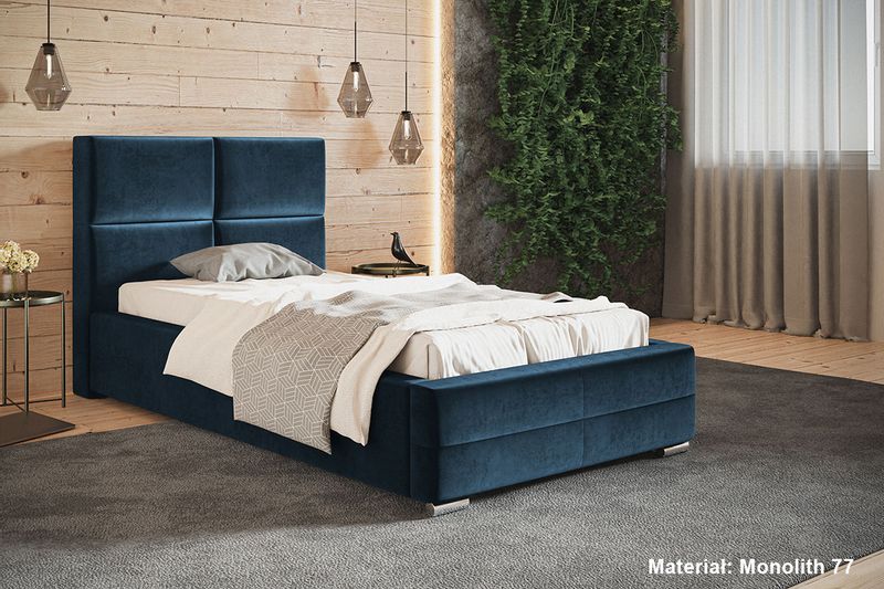 Łóżko tapicerowane LUX 3 90x200 ze Stelażem i pojemnikiem zdjęcie 6