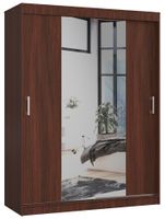 SZAFA PRZESUWNA 150 cm CLP Z LUSTREM WENGE