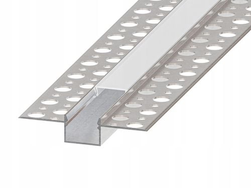 Profil LED Aluminiowy Do Płyt GK Gipsowych Wpuszczany Regips 2m klosz na Arena.pl