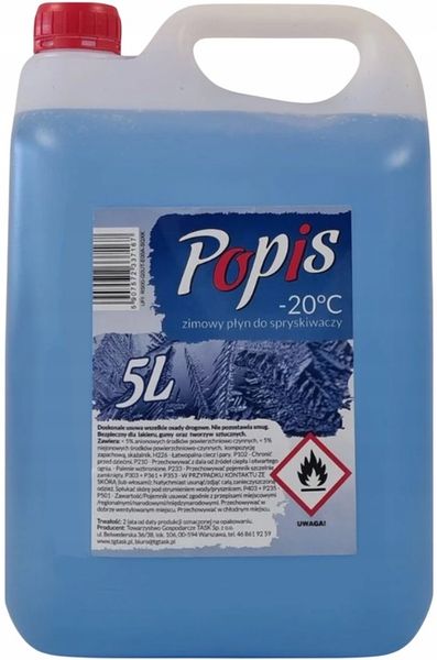Zimowy płyn do spryskiwaczy Task -20°C 5L zdjęcie 1