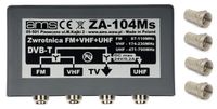 Zwrotnica antenowa ZA-104Ms FM/6-12/21-69/75