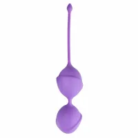 easytoys kulki treningowe podwojne fioletowe silikonowe 3,5 cm