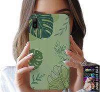 ETUI DO HUAWEI Y6 2019 - ZIELONE LIŚCIE ROŚLINNE WZORY PLECKI