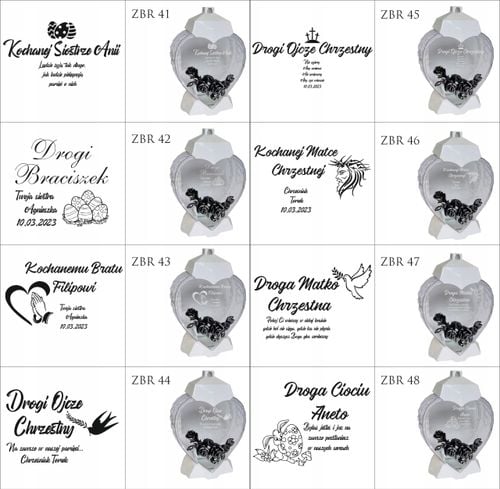 EKSKLUZYWNY ZNICZ SERCE biały personalizowany GRAWER DLA SZWAGIERKI na Arena.pl
