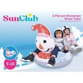 Ślizg sanki dmuchane 2 osobowe bałwanek 138x74x80 cm 35081