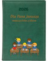 KALENDARZ A5 2026 DZIENNY KSIĄŻKOWY NADRUK UV PREZENT DLA NAUCZYCIELA