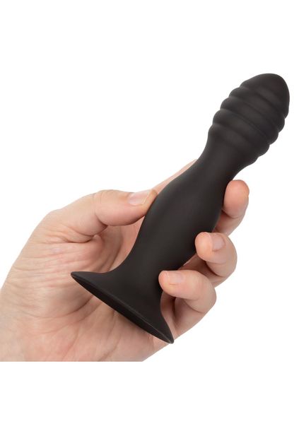 Ribbed Anal Stud Black zdjęcie 5