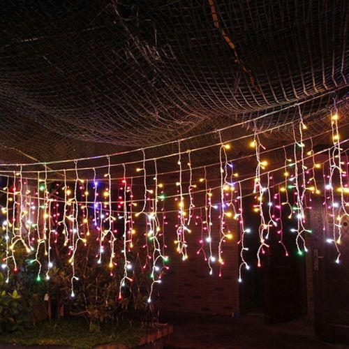 SOPLE 500 LED KURTYNA LAMPKI ZEWNĘTRZNE IP44 MULTIKOLOR + ZIMNY FLASH 21M na Arena.pl