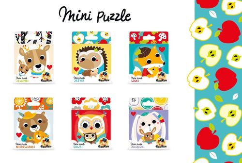 MINI PUZZLE Jeżyki 25 elementów - CzuCzu na Arena.pl
