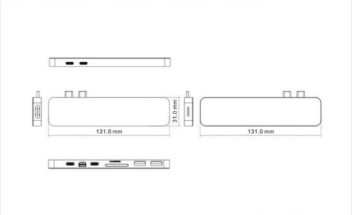Replikator portów USB-C HyperDrive PRO szary na Arena.pl