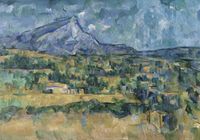 Plakat 100x70cm Mont Sainte-Victoire, Paul Cezanne Vintage Salon
