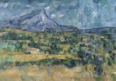 Plakat 100x70cm Mont Sainte-Victoire, Paul Cezanne Vintage Salon