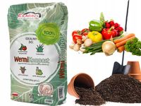 50L BIO KOMPOST NATURALNY WERMIKOMPOST BIO HUMUS ZIEMIA PO DŻDŻOWNICACH ECO