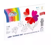 Blok Techniczny Kolorowy A4/8 Kartek Fiorello