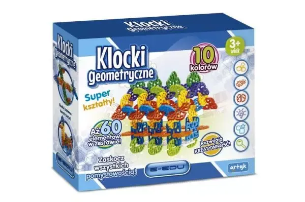 ARTYK 128714 Klocki Geometryczne 60 el. zdjęcie 1