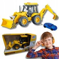 KOPARKA RUCHOMA ŁYŻKA KOPARKO-ŁADOWARKA CIĘŻARÓWKA BUDOWA PREZENT + GRATIS