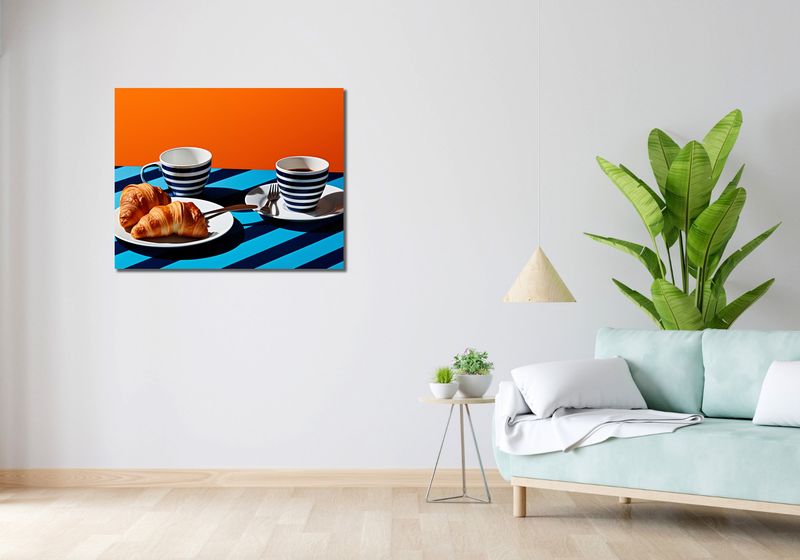 Obraz 90x70cm Croissanty zdjęcie 2