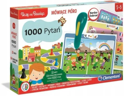 CLEMENTONI MÓWIĄCE PIÓRO 1000 PYTAŃ PRZEDSZKOLA na Arena.pl