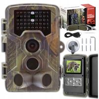 Fotopułapka IR Kamera Leśna Ogrodowa Zewnętrzna Myśliwska 50 Mpx Menu PL