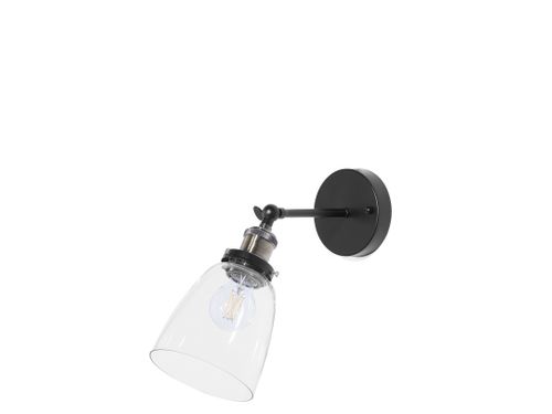 Zestaw 2 lamp ściennych szklane czarne LOVAT na Arena.pl