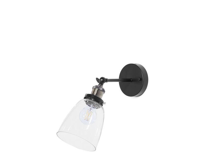 Zestaw 2 lamp ściennych szklane czarne LOVAT zdjęcie 4