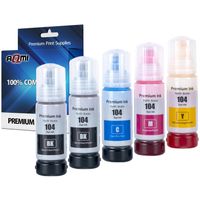 5x TUSZE 104 XL DO DRUKARKI EPSON ECOTANK ET-2710 ET-2715 ET-2720