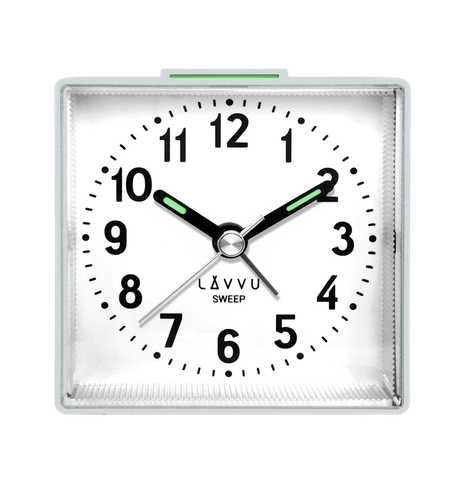 LAVVU Srebrno-niebieski budzik SWEEP - 3 LATA GWARANCJA! na Arena.pl
