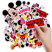 NAKLEJKI NA ZESZYT NALEPKA Z POSTACIAMI MYSZKA MIKI MINI MINNIE WZORY 10SZT