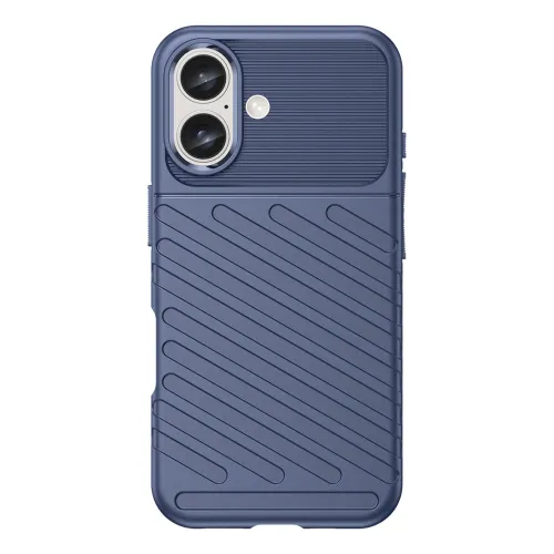 etui silikonowe thunder case do iphone 16 - niebieskie na Arena.pl