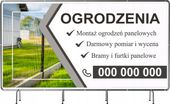 BANER REKLAMOWY 200x100 cm duży wybór wzorów OGRODZENIA bramy furtki