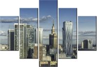 105CM 150CM OBRAZ 5 ELEM WARSZAWA ŚRÓDMIEŚCIE DRUK