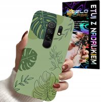 ETUI CASE DO XIAOMI REDMI 9 - LIŚCIE WZORY DLA KOBIET KWIATY RÓŻE