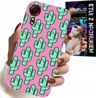 ETUI DO SAMSUNG GALAXY XCOVER 5 - KAKTUSY, KAKTUS NA RÓŻOWYM TLE + FOLIA
