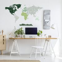 Naklejka Mapa Świata DK339 XL